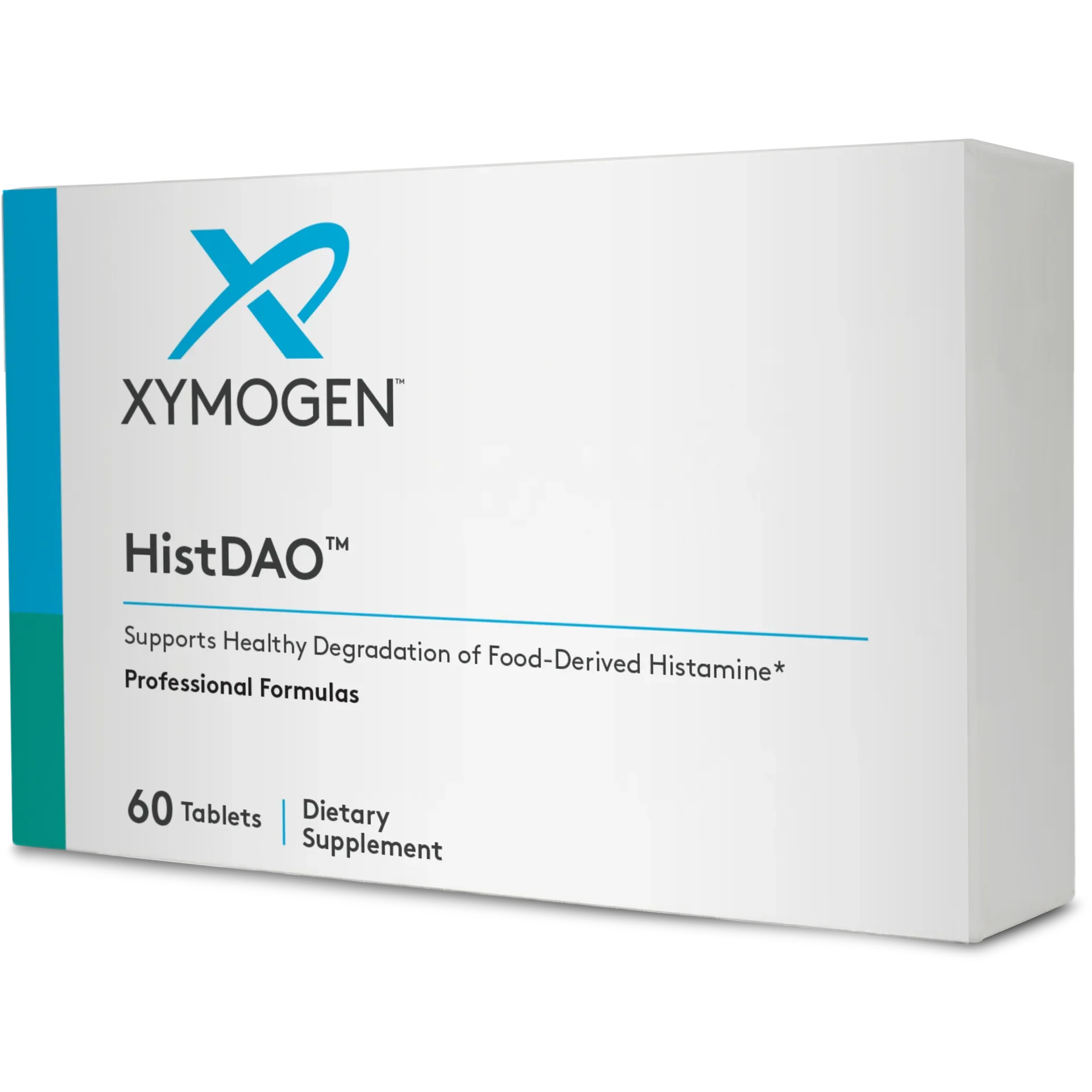 Box of XYMOGEN HistDAO 60 tablets dietary supplement for histamine support