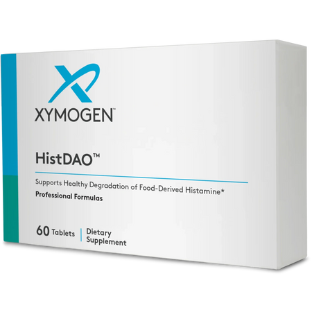 Box of XYMOGEN HistDAO 60 tablets dietary supplement for histamine support