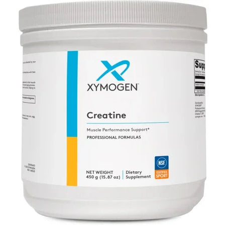 XYMOGEN Creatine powder supplement container for muscle performance support