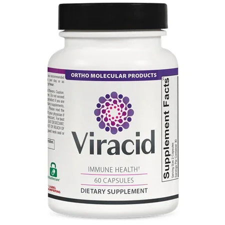 Viracid dietary supplement bottle for immune health with 60 capsules