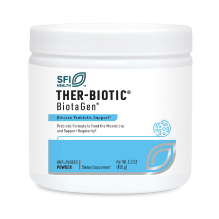 Ther-Biotic BiotaGen prebiotic powder supplement container, unflavored, 5.3 oz, SFI Health