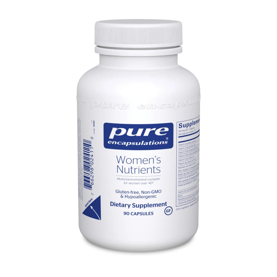 Pure Encapsulations Women's Nutrients dietary supplement bottle, 90 capsules