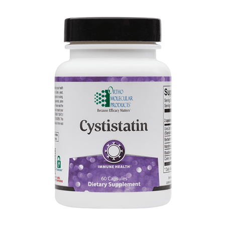 Cystistatin dietary supplement bottle with immune health label, 60 capsules