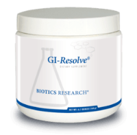 GI-Resolve dietary supplement powder container by Biotics Research