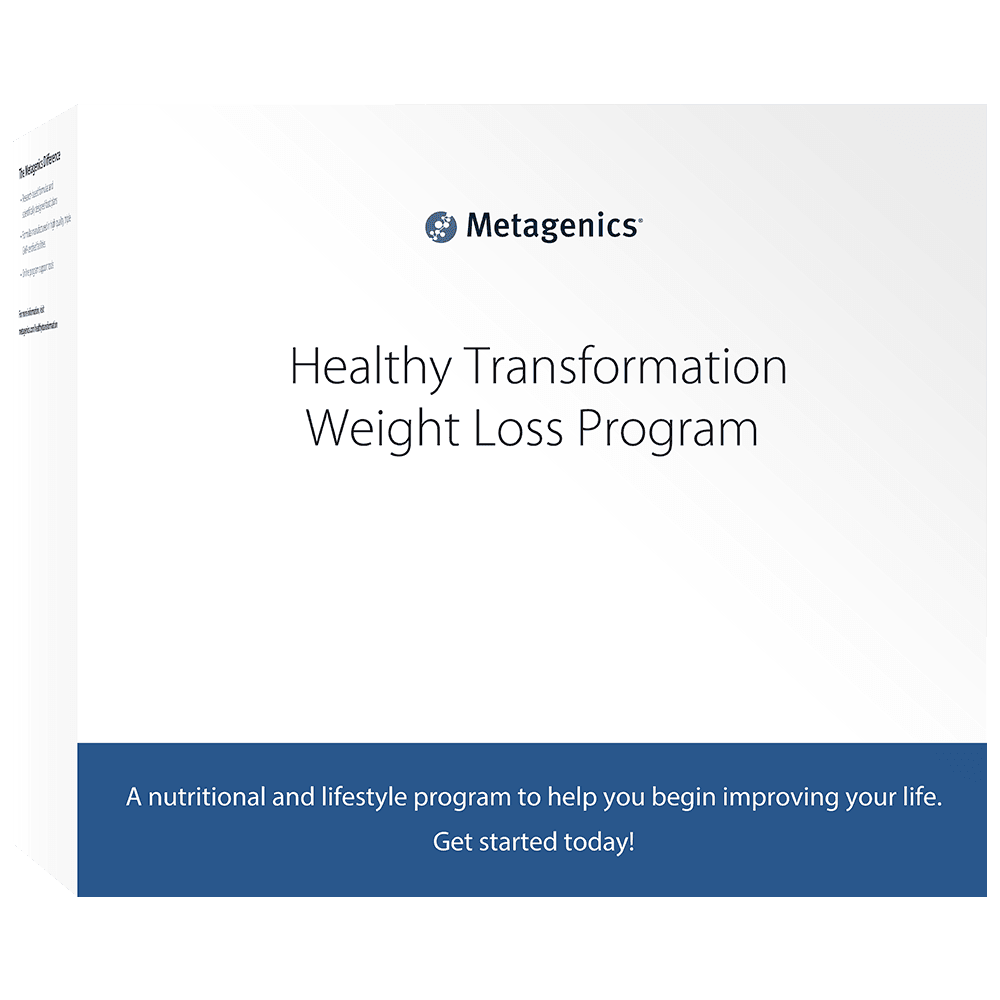 Box for Metagenics Healthy Transformation Weight Loss Program, nutritional lifestyle kit.