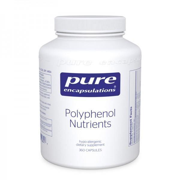 Polyphenol Nutrients supplement bottle with 360 capsules for nutritional support