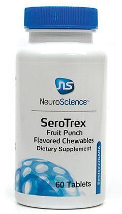 SeroTrex Fruit Punch flavored chewable tablets dietary supplement bottle, 60 count