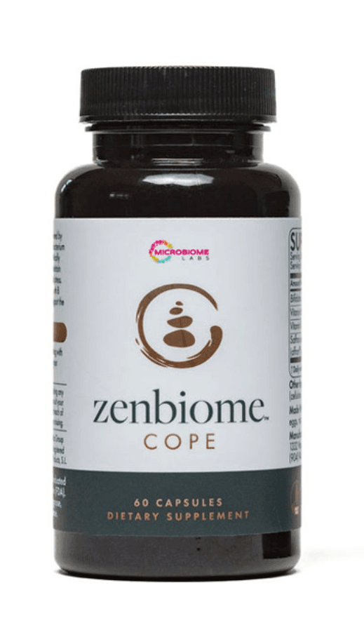 Zenbiome Cope dietary supplement bottle with 60 capsules for stress support