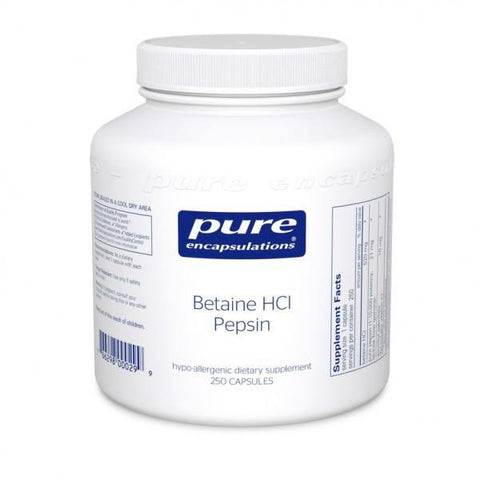 Betaine HCL Pepsin 250 caps Free shipping - SDBrainCenter