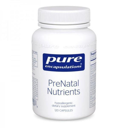 Pure Encapsulations PreNatal Nutrients supplement bottle with 120 capsules